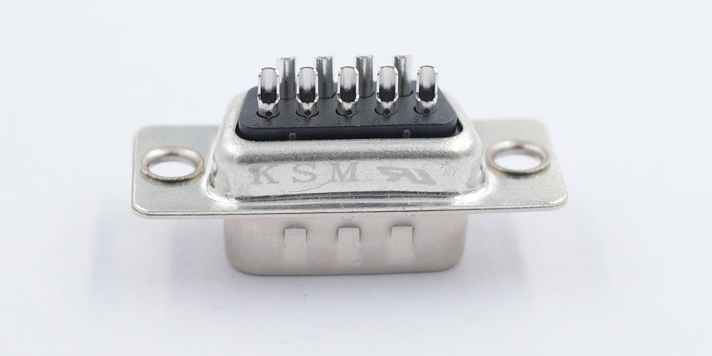 D-sub VGA connector 9P male black half Gold plating